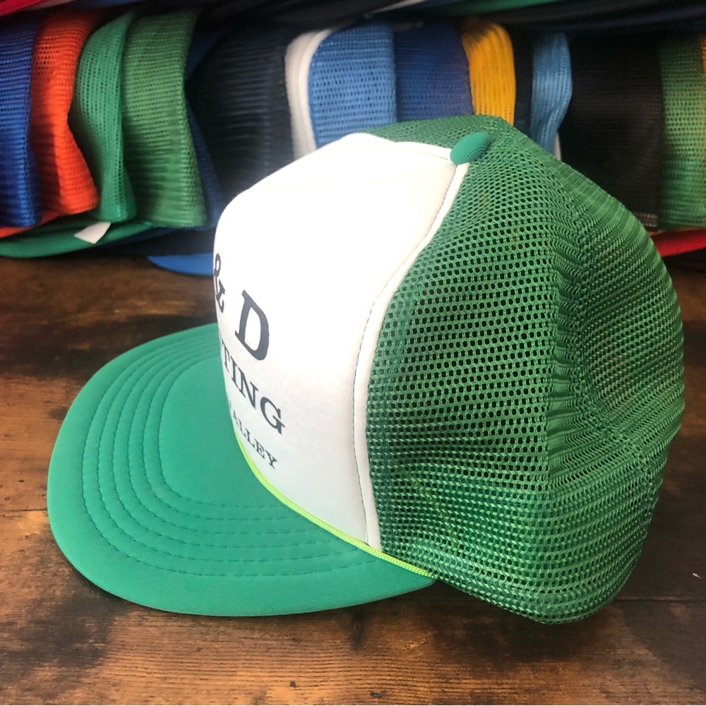 Vintage 80s 90s streetwear Castro Valley J & D Painting Rope Front Trucker Hat - Picture 4 of 7